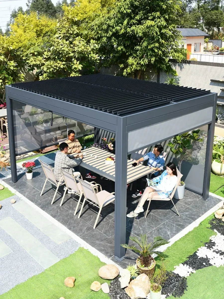 Outdoor courtyard Modern sun room Garden Outdoor villa courtyard Large gazebo
Outdoor courtyard Modern sun room Garden Outdoor villa courtyard Large gazebo