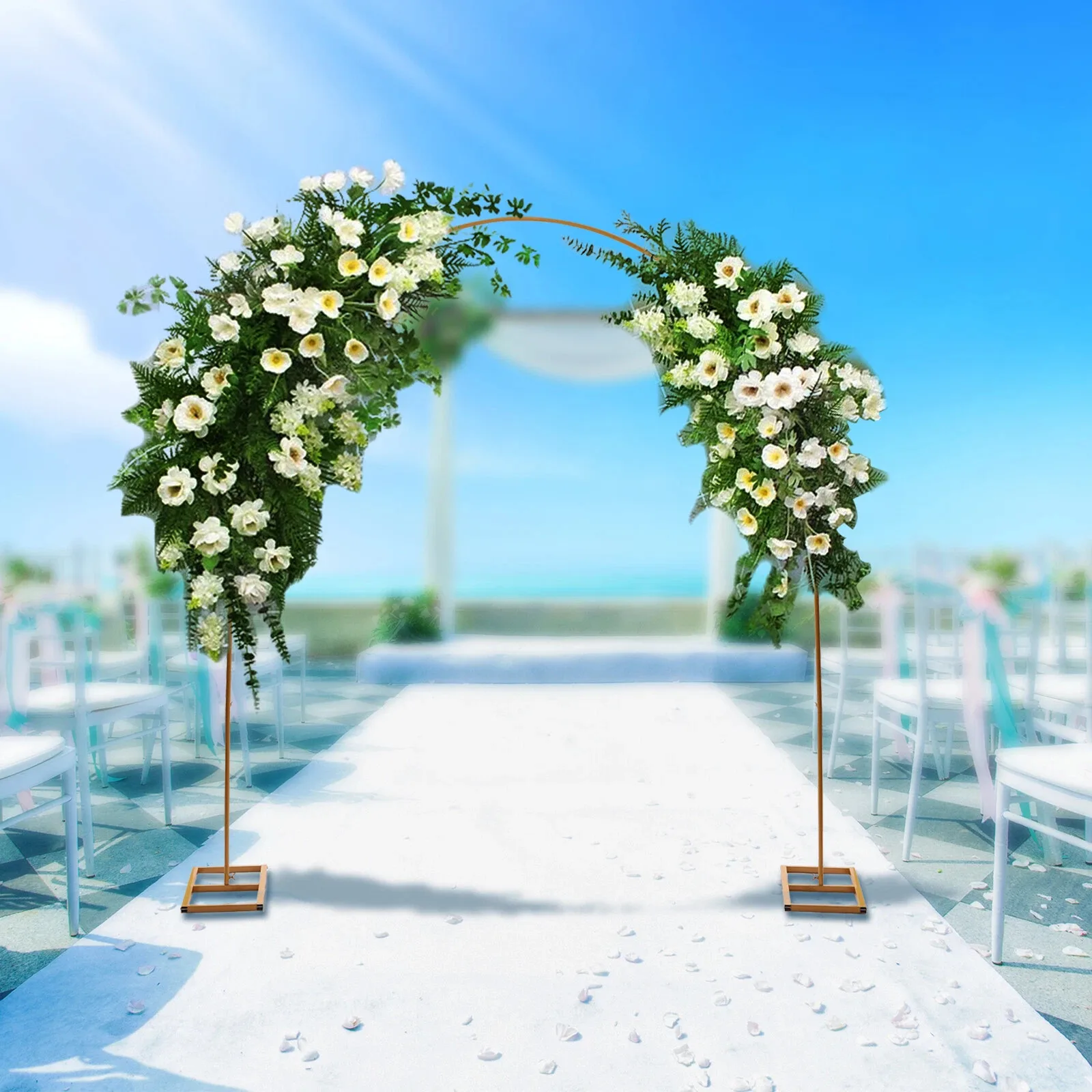 7.5ft Metal Wedding Party Arch Background Balloon Flower Stand Garden Decoration
7.5ft Metal Wedding Party Arch Background Balloon Flower Stand Garden Decoration