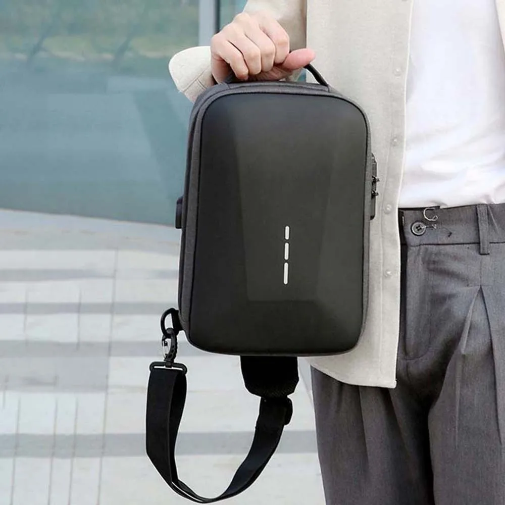 EVA Material Hard Shell Sling Pouch Combination Lock Reflective Strip Anti Theft Chest Bag Multi Layer Slot Breathable Mesh Back
EVA Material Hard Shell Sling Pouch Combination Lock Reflective Strip Anti Theft Chest Bag Multi Layer Slot Breathable Mesh Back