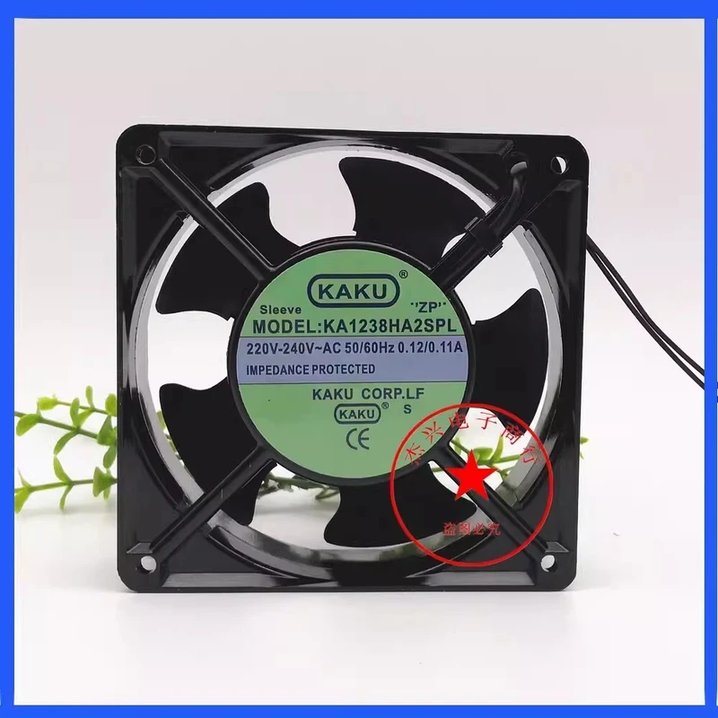 A+for KAKU KA1238HA2SPL AC220V-240V 0.12/0.11A Axial Cooling Fan
A+for KAKU KA1238HA2SPL AC220V-240V 0.12/0.11A Axial Cooling Fan