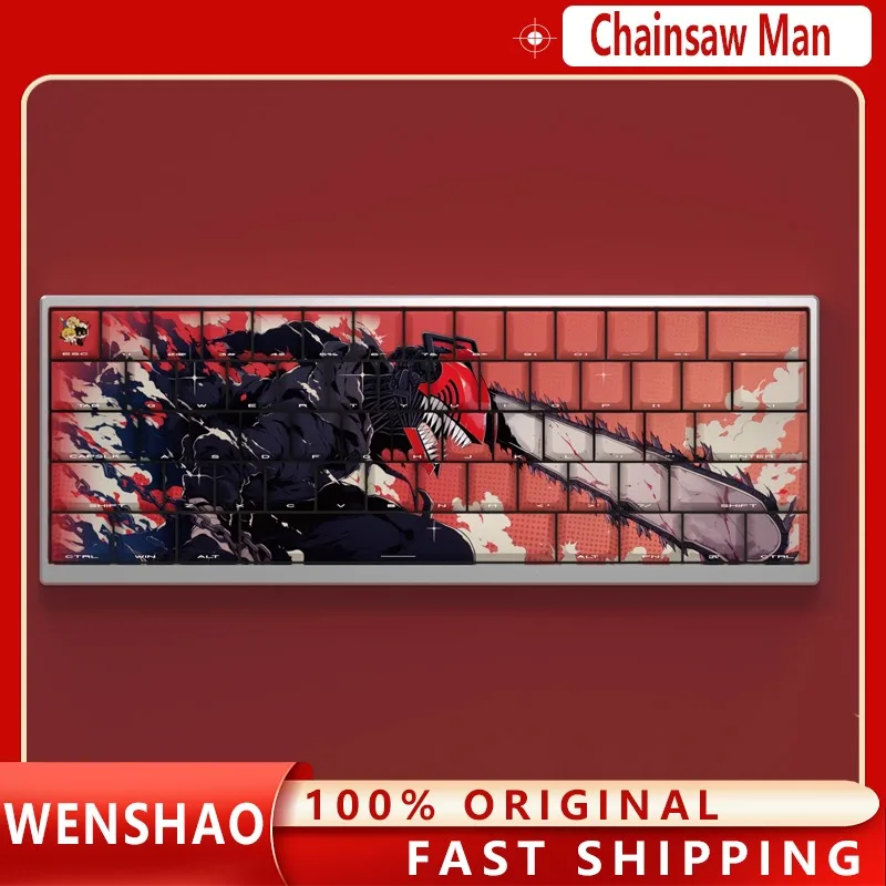 Тема WenShao ChainsawMan, колпачок для клавиш в стиле аниме с боковой гравировкой, полупрозрачный и пятисторонний сублимационный персонаж, материал PBT
Тема WenShao ChainsawMan, колпачок для клавиш в стиле аниме с боковой гравировкой, полупрозрачный и пятисторонний сублимационный персонаж, материал PBT