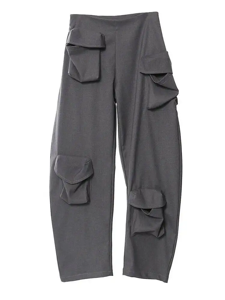 Waist Gray Low Irregular Cut Pockts Long Cargo Pants New Loose Fit Trousers Women Fashion Spring Autumn 2026 IZKQ
Waist Gray Low Irregular Cut Pockts Long Cargo Pants New Loose Fit Trousers Women Fashion Spring Autumn 2026 IZKQ