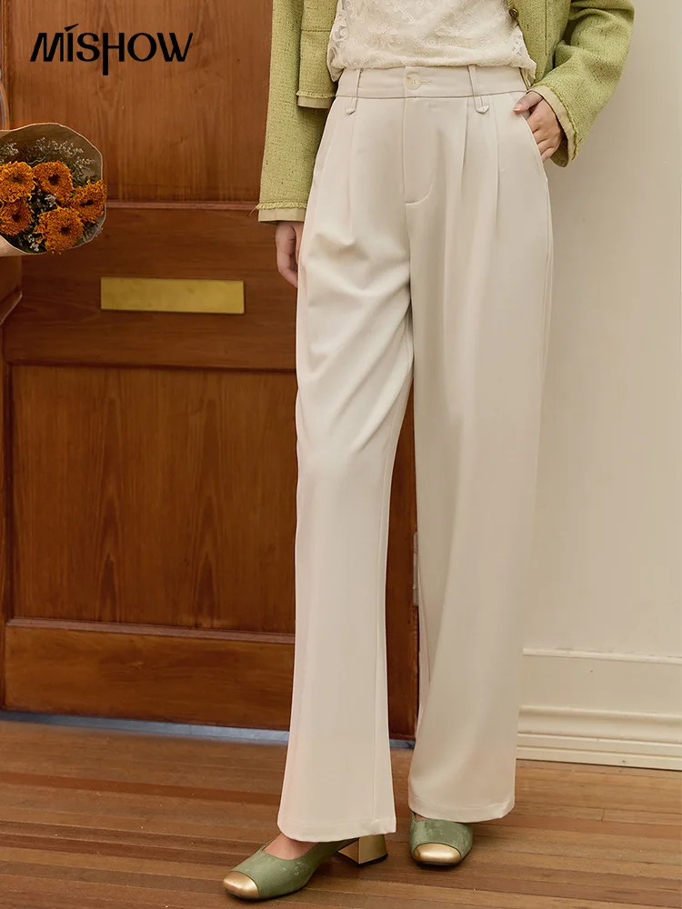MISHOW Apricot Gray Wide Leg Pants for Women Autumn 2025 Korean High Waist Trousers Slim Versatile Pants Office Lady MXE41K1013
MISHOW Apricot Gray Wide Leg Pants for Women Autumn 2025 Korean High Waist Trousers Slim Versatile Pants Office Lady MXE41K1013