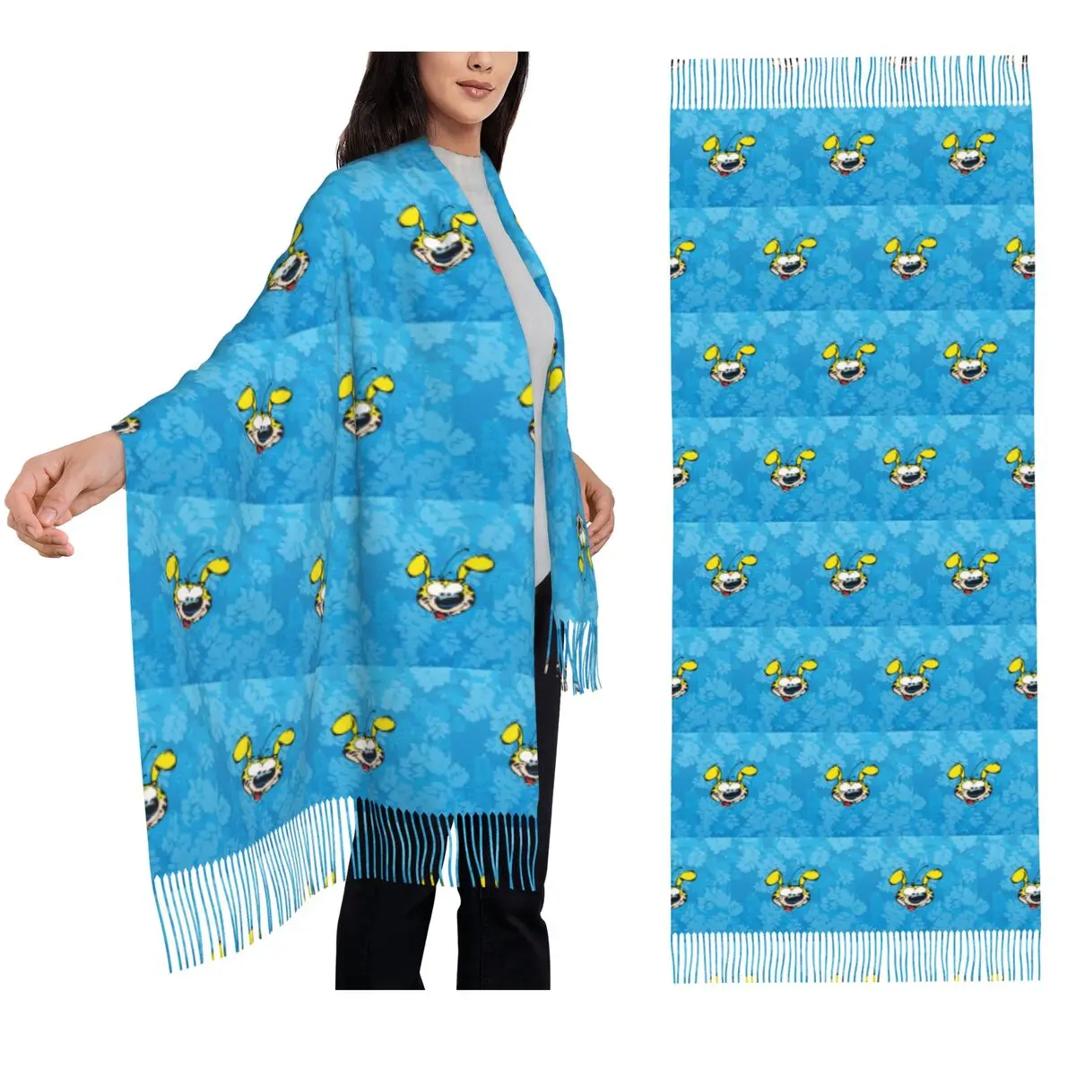 Marsupilami Face Scarf Tassel Scarves for Women Soft Warm Shawls and Wraps Large Fall Winter Shawl Wrap
Marsupilami Face Scarf Tassel Scarves for Women Soft Warm Shawls and Wraps Large Fall Winter Shawl Wrap