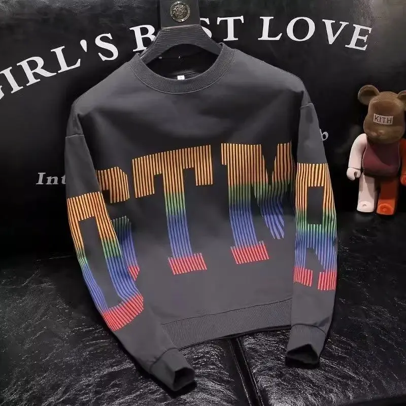 Autumn Winter Men Trendy Letter Print Streetwear Fleece Thick Sweatshirts Male Casual Round Neck Long Sleeve Loose Pullover Tops
Autumn Winter Men Trendy Letter Print Streetwear Fleece Thick Sweatshirts Male Casual Round Neck Long Sleeve Loose Pullover Tops