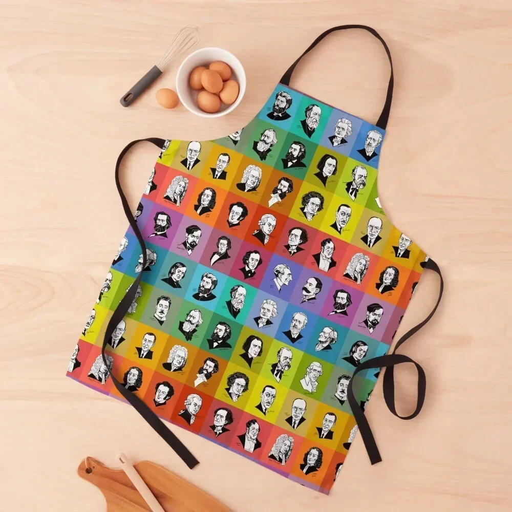 Great composers (multicoloured version) Apron women's work Christmas gift For Nail Stylist Apron
Great composers (multicoloured version) Apron women's work Christmas gift For Nail Stylist Apron