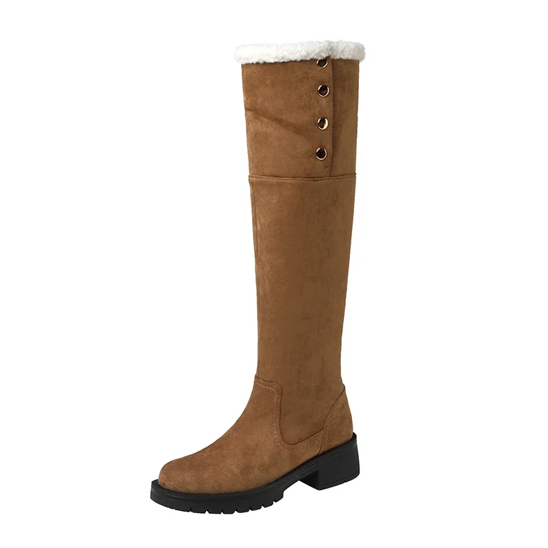 2023 new winter warm shoes Women over-the- knee boots 22-24.5cm flock+plush modern boots button platform boots snow boots
2023 new winter warm shoes Women over-the- knee boots 22-24.5cm flock+plush modern boots button platform boots snow boots