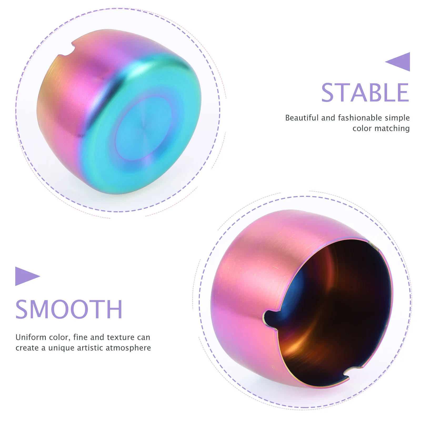 1pc Stainless Steel Anti-Wind Ashtray Compact Desktop Holder Indoor Use Creative Cigarette Container Metal Smoke Tray
1pc Stainless Steel Anti-Wind Ashtray Compact Desktop Holder Indoor Use Creative Cigarette Container Metal Smoke Tray