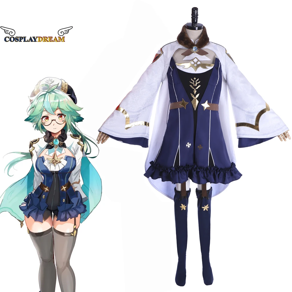 Genshin Impact Sucrose Cosplay Costume Sucrose Suit Dress Cloak Uniform Halloween Party Outfit for Women Full Set Custom Made
Genshin Impact Sucrose Cosplay Costume Sucrose Suit Dress Cloak Uniform Halloween Party Outfit for Women Full Set Custom Made