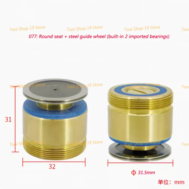 Wire Cut Parts Copper Pulley Roller 077 OD32*Length 31mm Brass Seat Guide Wheel Assembly for WEDM Machine 2pcs
Wire Cut Parts Copper Pulley Roller 077 OD32*Length 31mm Brass Seat Guide Wheel Assembly for WEDM Machine 2pcs
