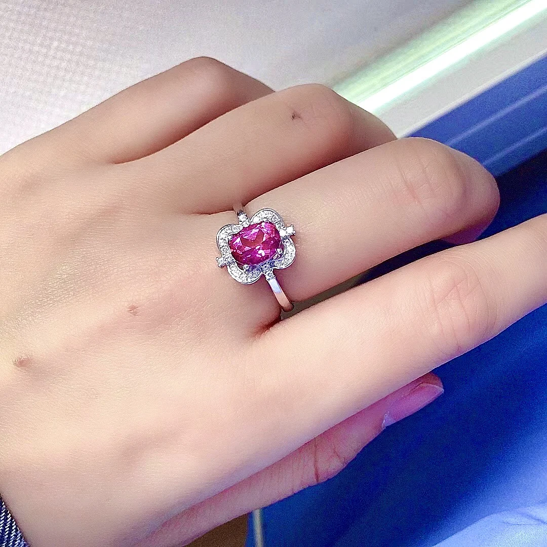 Vintage Silver Pink Topaz Ring 6mm*8mm VVS Grade Natural Topaz Silver Ring 100% Real 925 Silver Pink Topaz Jewelry
Vintage Silver Pink Topaz Ring 6mm*8mm VVS Grade Natural Topaz Silver Ring 100% Real 925 Silver Pink Topaz Jewelry