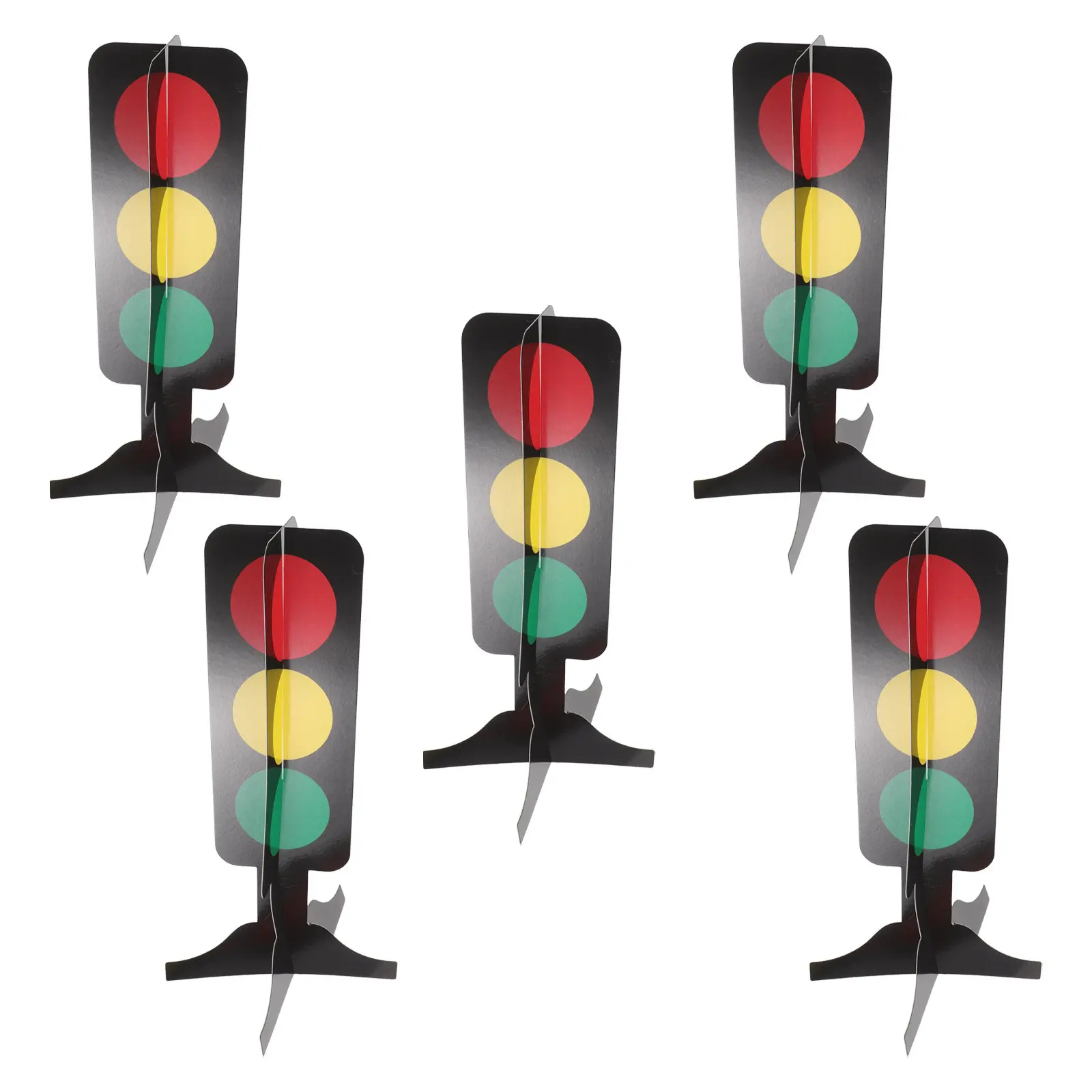 5Pcs Cardboard Traffic Light Racing Centerpiece for Birthday Party Photo Props Transportation Party Supplies Stop Signal Lamp
5Pcs Cardboard Traffic Light Racing Centerpiece for Birthday Party Photo Props Transportation Party Supplies Stop Signal Lamp