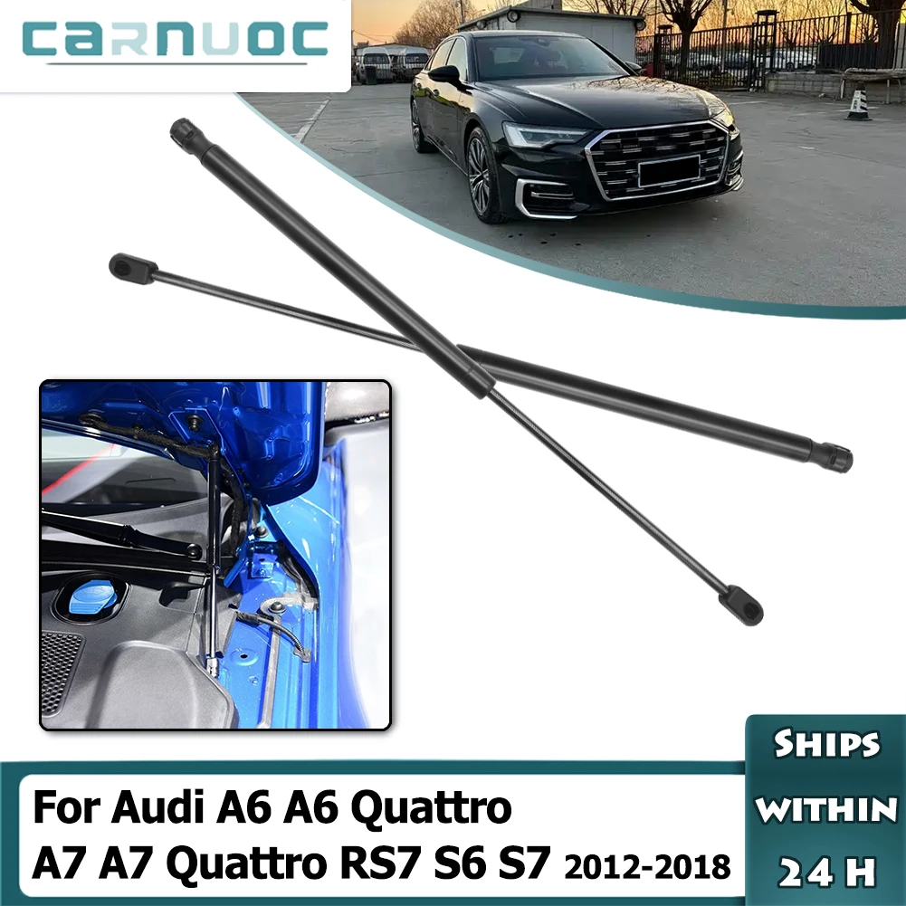 2pcs Hood Gas Spring Struts Car Bonnet Shocks Damper Lift Supports Auto Accessories For Audi A6 A7 Quattro RS7 S6 S7 2012-2018
2pcs Hood Gas Spring Struts Car Bonnet Shocks Damper Lift Supports Auto Accessories For Audi A6 A7 Quattro RS7 S6 S7 2012-2018