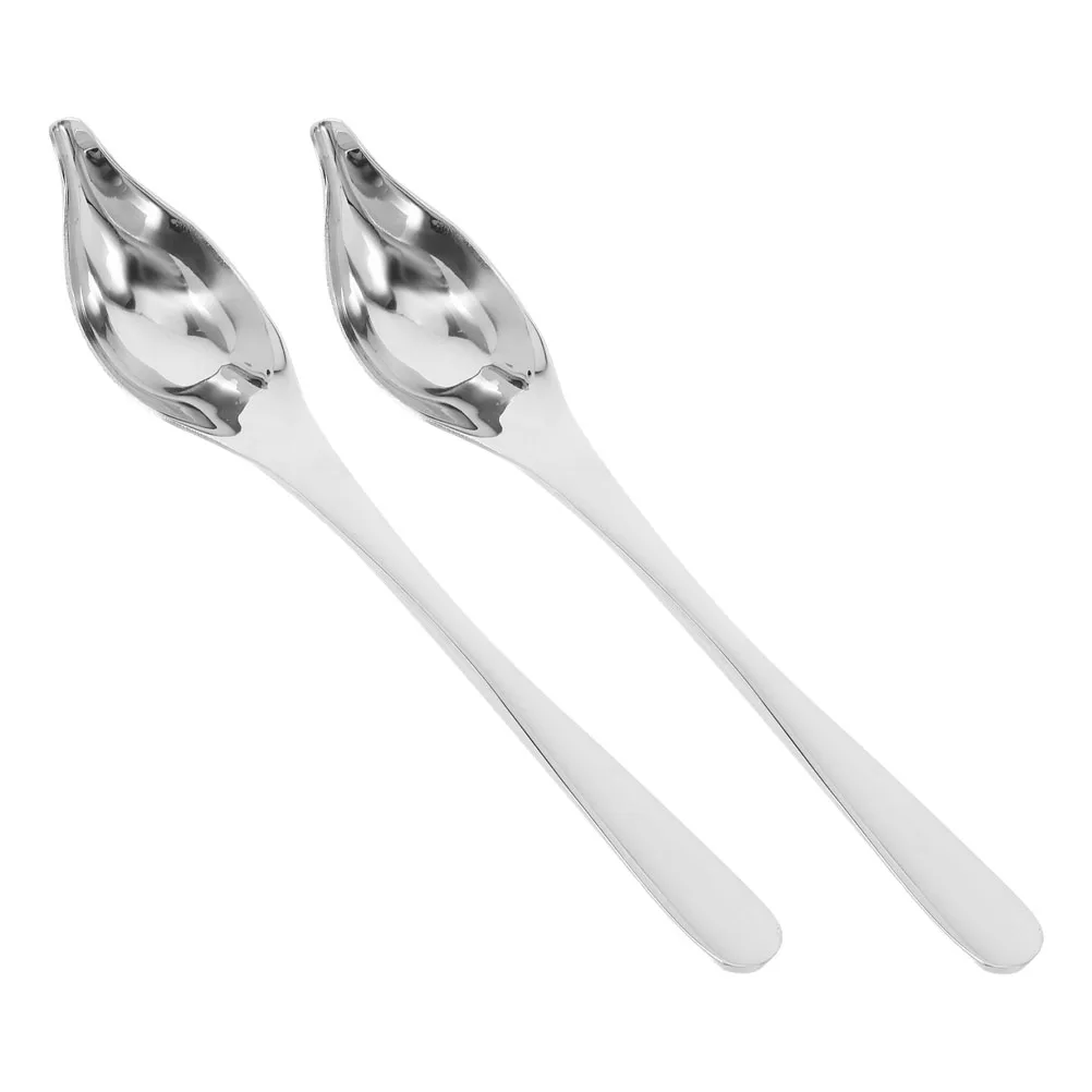 2pcs Stainless Steel Decorative Ergonomic Basting Spoon with Spout Precision Sauce Dispensing Tool for Dessert Plating Cake
2pcs Stainless Steel Decorative Ergonomic Basting Spoon with Spout Precision Sauce Dispensing Tool for Dessert Plating Cake