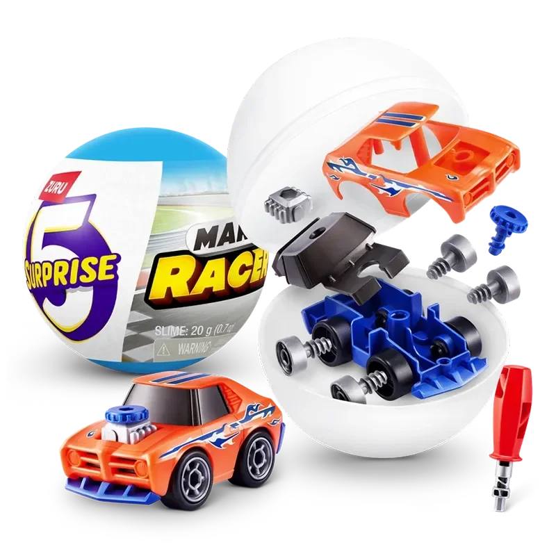 Zuru 5 Surprise Egg Q Style Mini Race Car Blind Box Collectible Miniature Toy Vehicle Model Ornament For Boys Pendant Toys Gifts
Zuru 5 Surprise Egg Q Style Mini Race Car Blind Box Collectible Miniature Toy Vehicle Model Ornament For Boys Pendant Toys Gifts