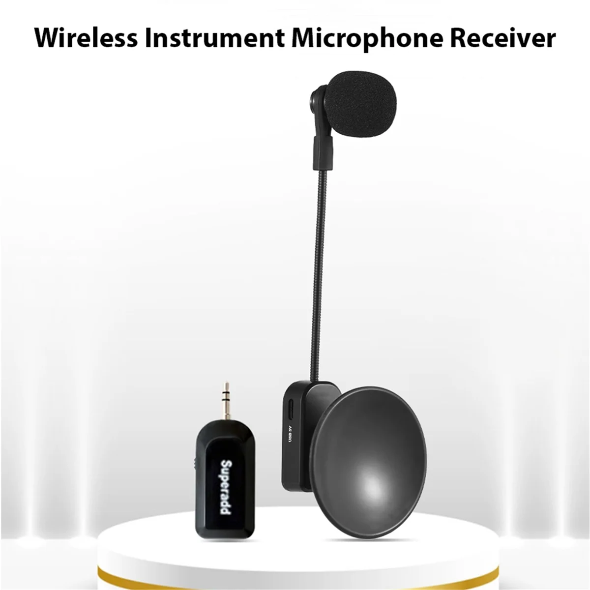 A07I 2.4G Wireless Instrument Microphone Receiver with Removable Suction Cup, Speaker Microphone for Musical Instruments
A07I 2.4G Wireless Instrument Microphone Receiver with Removable Suction Cup, Speaker Microphone for Musical Instruments