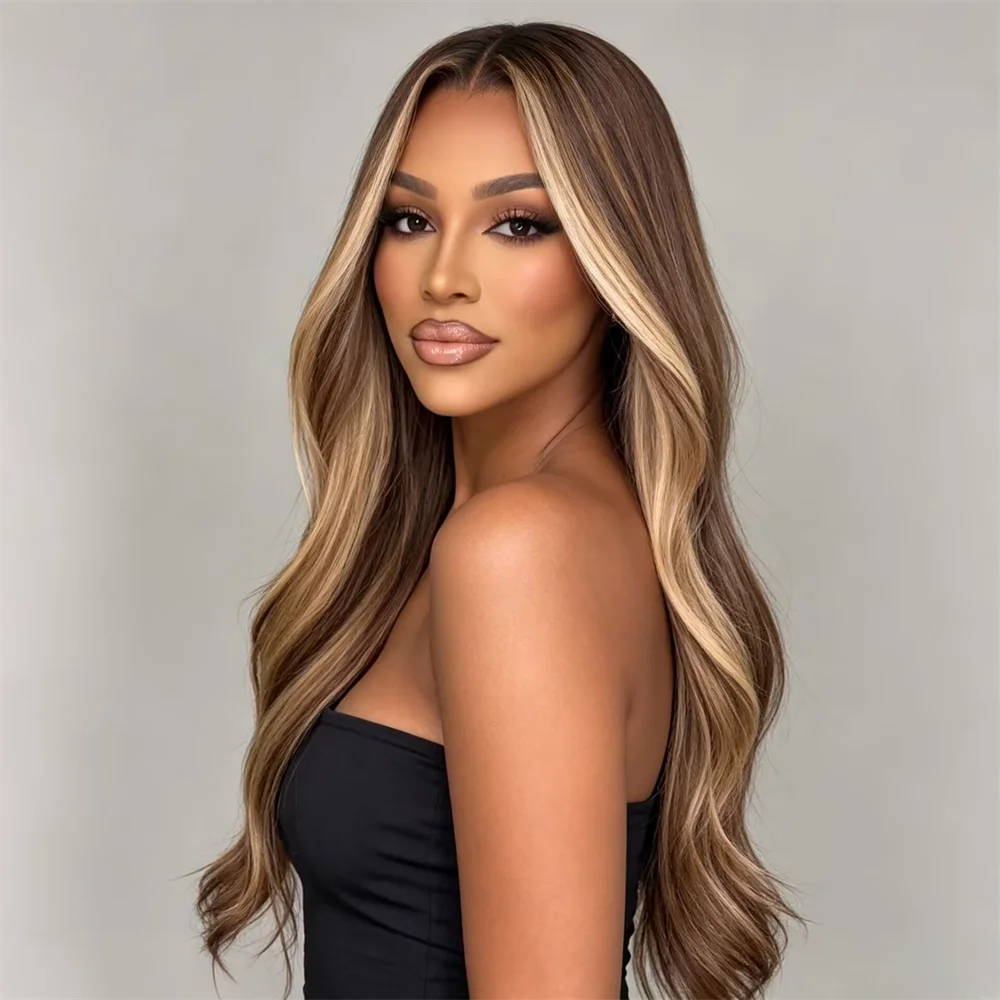 Soft Highlight brown body wave Long 180 Density and 5×5 silk base 100%human hair wig lace front wig, with baby hair pre plucked and for women wear daily use
Soft Highlight brown body wave Long 180 Density and 5×5 silk base 100%human hair wig lace front wig, with baby hair pre plucked and for women wear daily use