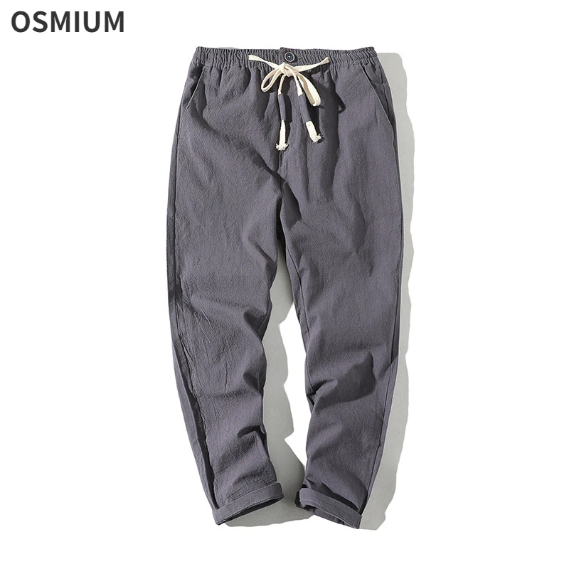 Boys Summer Vintage Casual Sport Pants Men Cotton Linen Cropped Pants Pleated Loose Wide Plus Size Gray Pants Male Trousers 5xl
Boys Summer Vintage Casual Sport Pants Men Cotton Linen Cropped Pants Pleated Loose Wide Plus Size Gray Pants Male Trousers 5xl