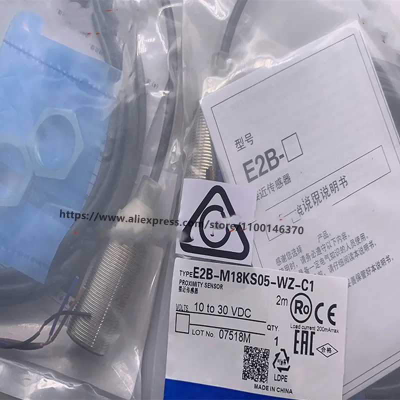 3Pcs New Proximity Switch E2B-M18KS05-WZ-C1 E2B-M18KS05-WP-B1 E2B-M18KN10-WP-C1
3Pcs New Proximity Switch E2B-M18KS05-WZ-C1 E2B-M18KS05-WP-B1 E2B-M18KN10-WP-C1