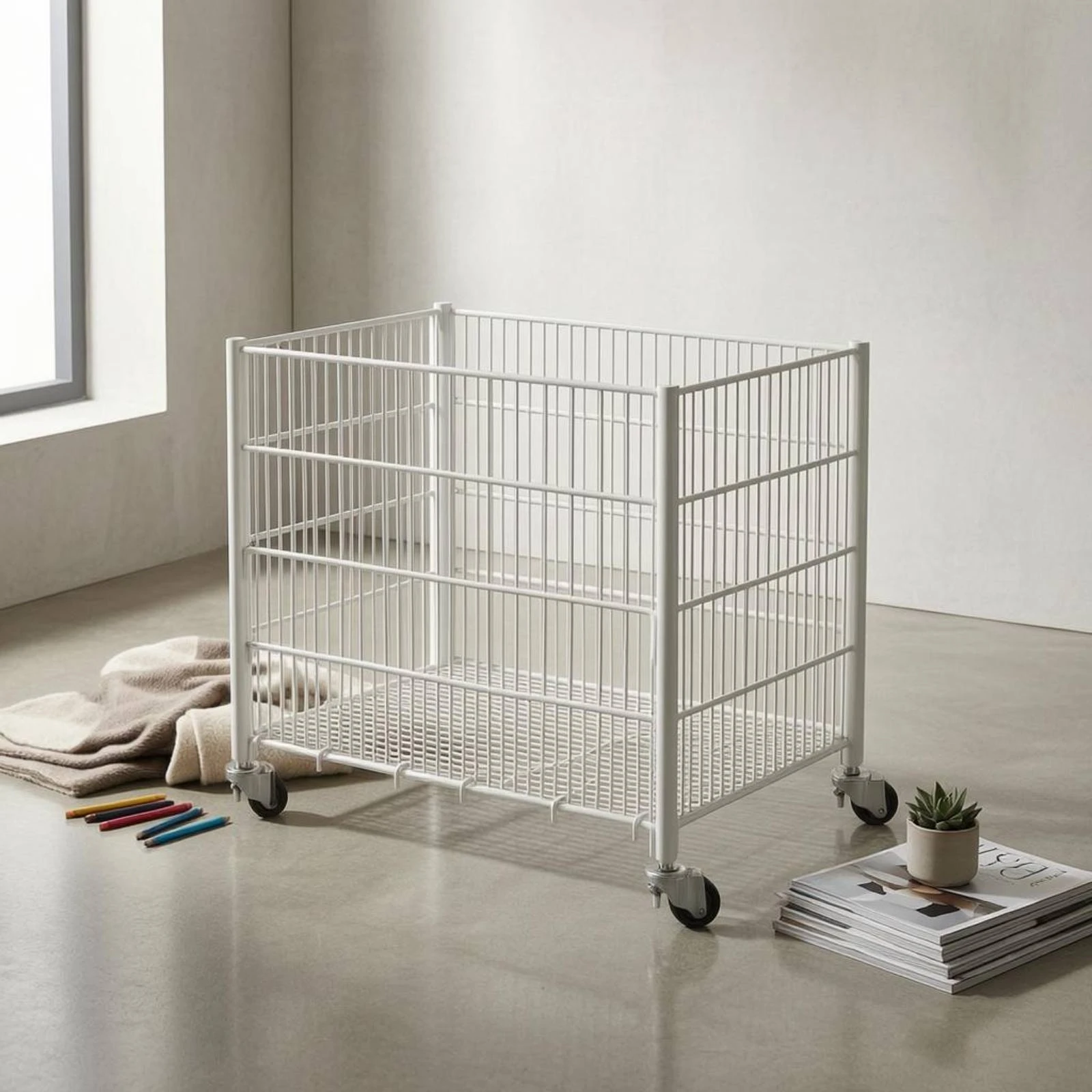 Wire Storage Trolley Open Top Metal Storage Trolley Mobile Shelving Unit Multifunctional Home Organizer Anti-Rust for Garden
Wire Storage Trolley Open Top Metal Storage Trolley Mobile Shelving Unit Multifunctional Home Organizer Anti-Rust for Garden