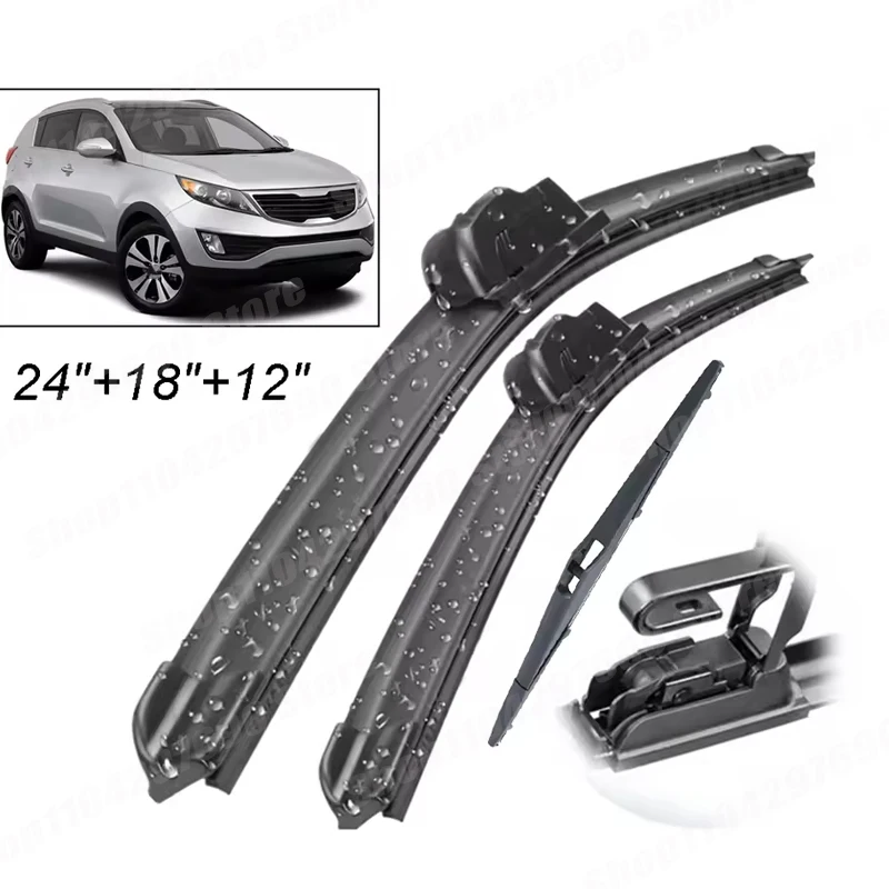 Wiper Front & Rear Wiper Blades Set Kit For KIA Sportage SL 2010 - 2015 Windshield Windscreen Window Brushes 24"+18"+12"
Wiper Front & Rear Wiper Blades Set Kit For KIA Sportage SL 2010 - 2015 Windshield Windscreen Window Brushes 24"+18"+12"