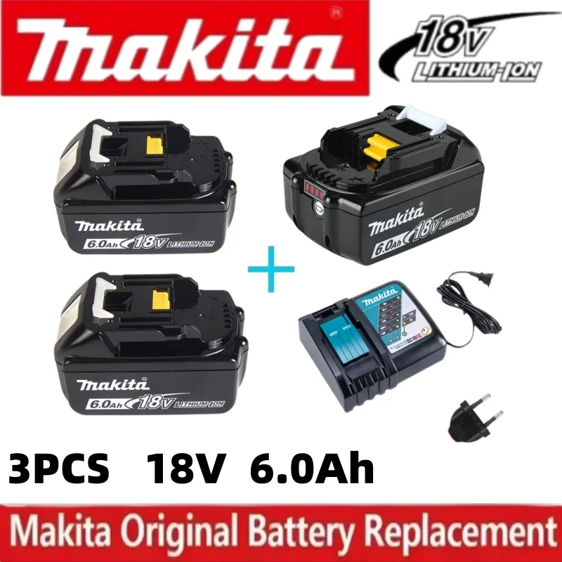 100% оригинальный аккумулятор Makita, 18В 6.0Ач, замена аккумуляторов Makita BL1830B L1840B L1850B L1860B, аккумулятор для электроинструментов.
100% оригинальный аккумулятор Makita, 18В 6.0Ач, замена аккумуляторов Makita BL1830B L1840B L1850B L1860B, аккумулятор для электроинструментов.