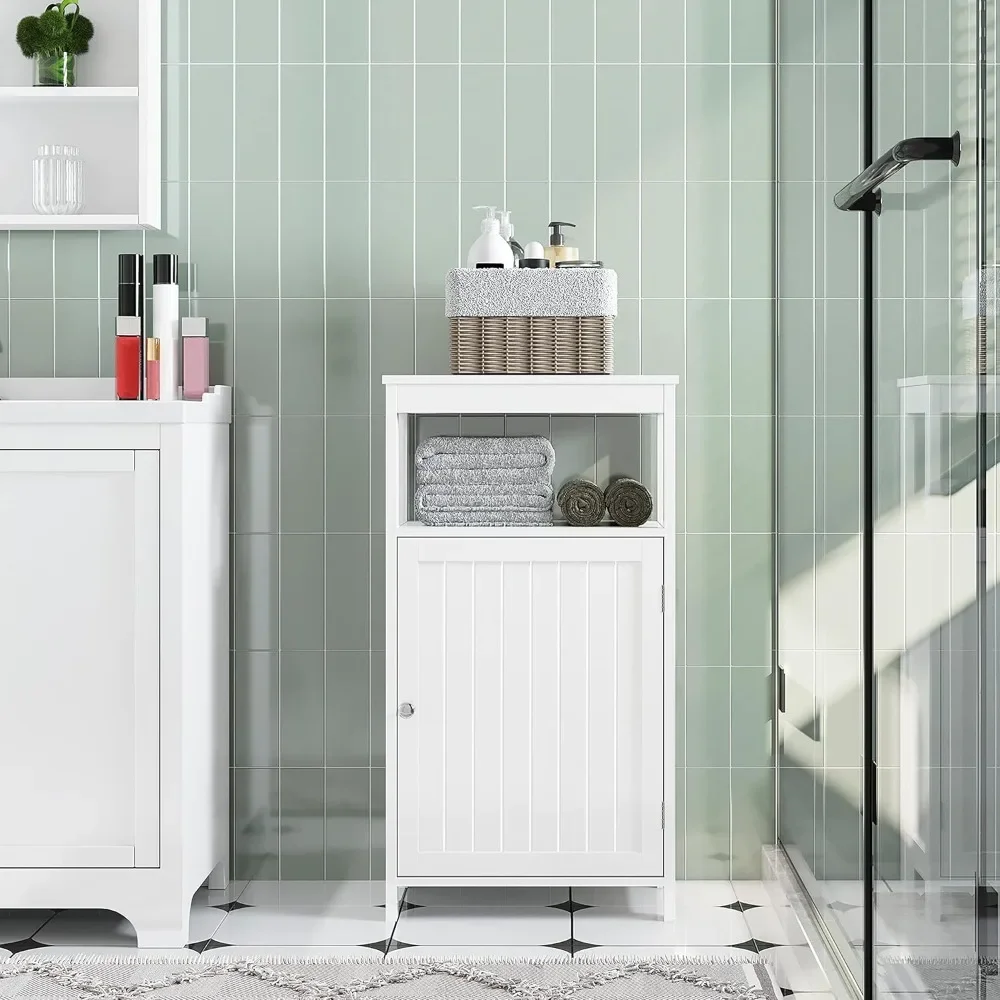 Single Door Floor Cabinet, Bathroom Free Standing Storage Organizer with Adjustable Shelf, Narrow Side Cabinet for Living Room
Single Door Floor Cabinet, Bathroom Free Standing Storage Organizer with Adjustable Shelf, Narrow Side Cabinet for Living Room