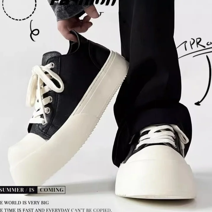 Couples High Street Thick Bottom Shoes Casual Canvas Shoes Breathable Summer Commuter Leather Shoes Milk Flavor Board S...
Couples High Street Thick Bottom Shoes Casual Canvas Shoes Breathable Summer Commuter Leather Shoes Milk Flavor Board S...