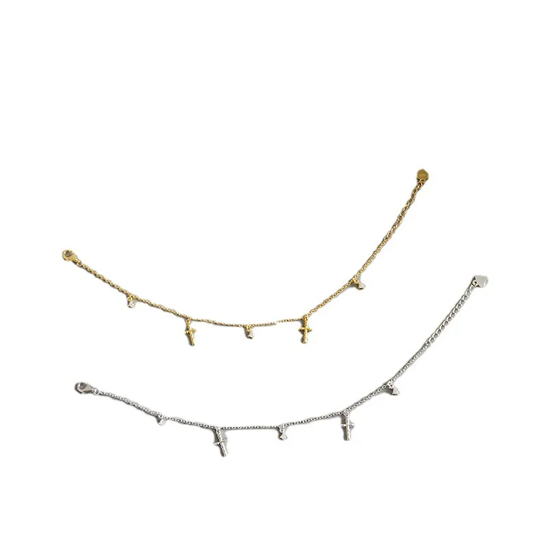 MSB027 Religious Style 925 Sterling Silver Bracelet Happy Party Chain Women Accessories Supplies Cross Shaped Popular
MSB027 Religious Style 925 Sterling Silver Bracelet Happy Party Chain Women Accessories Supplies Cross Shaped Popular