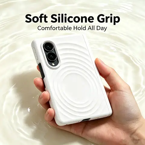 Original Liquid Silicone for Magsafe Case for Samsung Galaxy Z Fold 7 8 Ultra Camera Protect Shockproof Soft Cover Z Fold 7 8