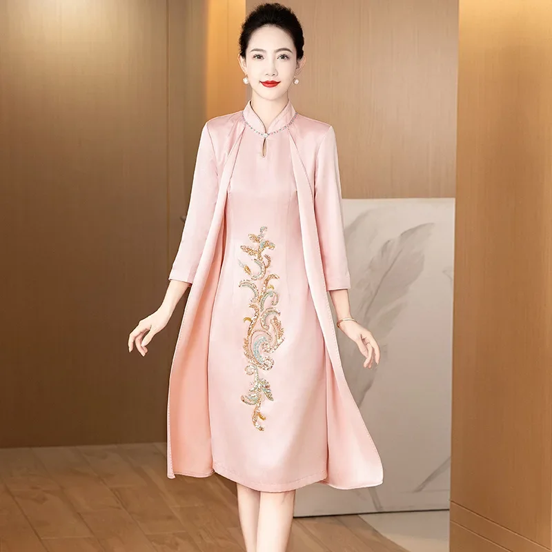 Yourqipao 2024 Chinese Traditional Cheongsam Wedding Party Prom Dress Mother of The Bride Qipao Party Gowns
Yourqipao 2024 Chinese Traditional Cheongsam Wedding Party Prom Dress Mother of The Bride Qipao Party Gowns