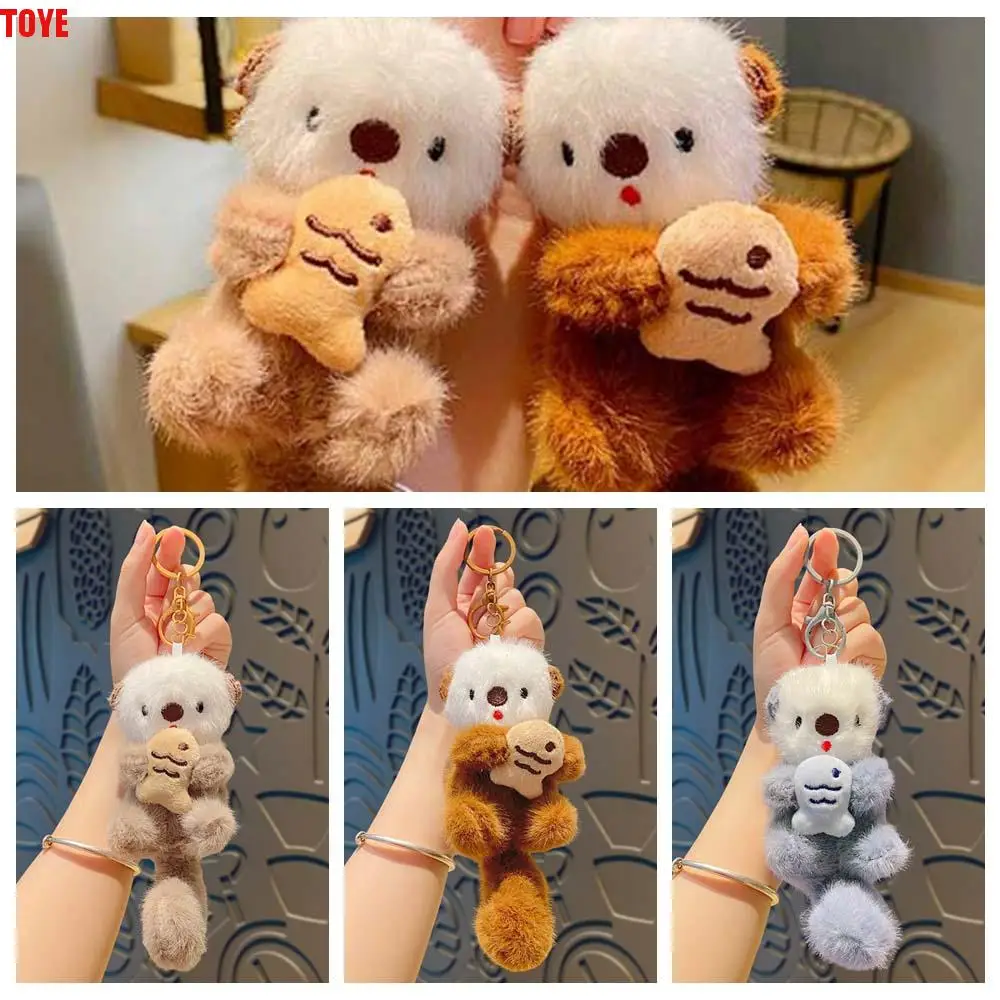 Animals Doll Cartoon Otter Keychain Decorations Keys Accessories Plush Otter Bag Pendant Holding Fish Shape Bag Hanging
Animals Doll Cartoon Otter Keychain Decorations Keys Accessories Plush Otter Bag Pendant Holding Fish Shape Bag Hanging