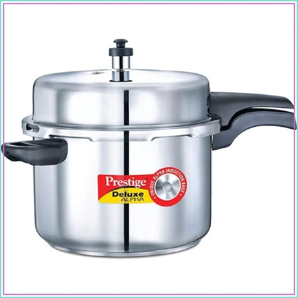 8-Liter Induction Base Stainless Steel Pressure Cooker, Silver, Large Capacity for Family Meals
8-Liter Induction Base Stainless Steel Pressure Cooker, Silver, Large Capacity for Family Meals