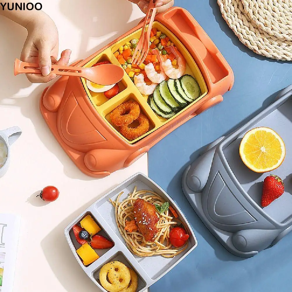 Creative Car Shaped Dinner Plate Detachable Cartoon Kid's Lunch Plate Compartment Wheat Straw Children's Tableware Set
Creative Car Shaped Dinner Plate Detachable Cartoon Kid's Lunch Plate Compartment Wheat Straw Children's Tableware Set