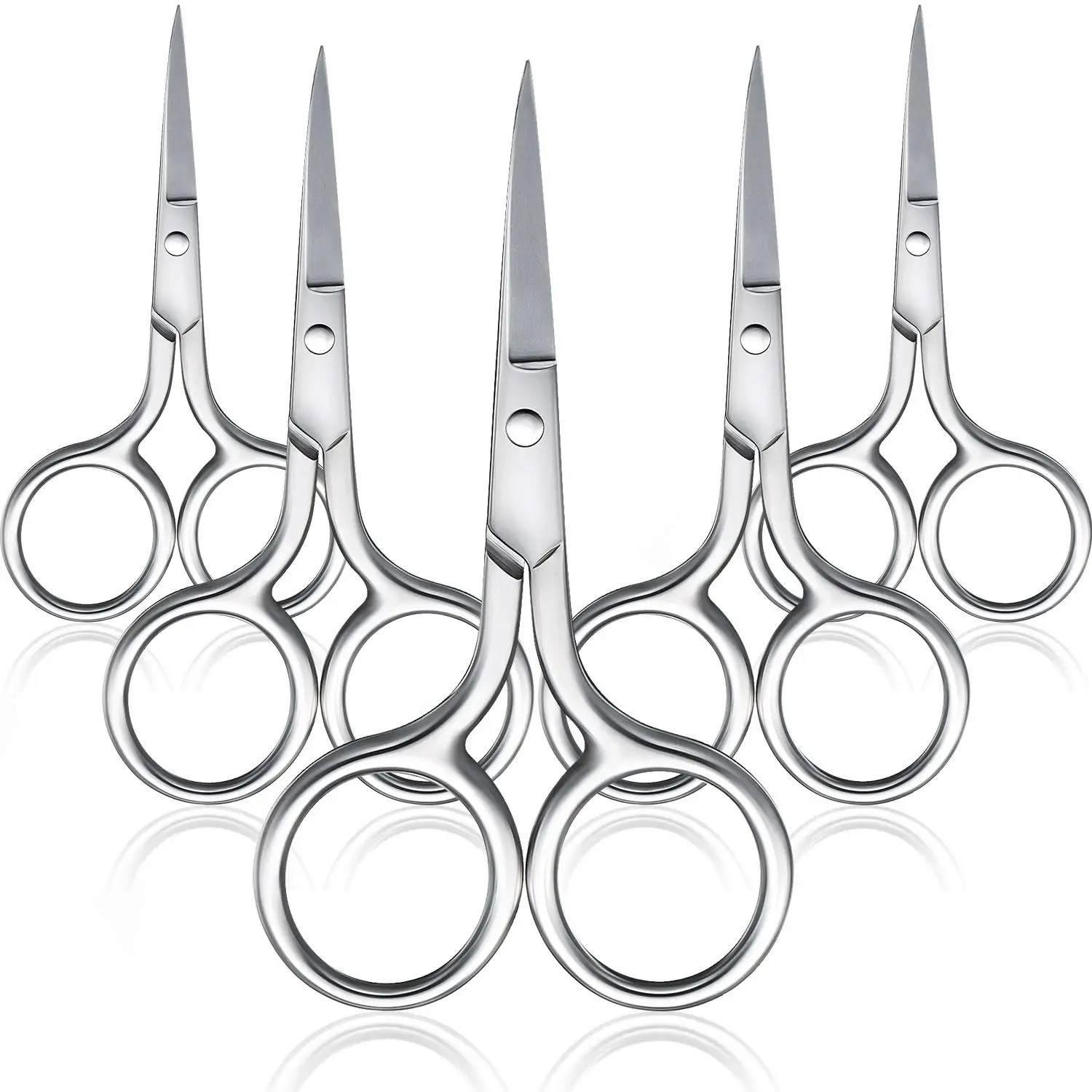 5-Piece Stainless Steel Grooming Scissors Set for Facial Hair, Mustache, Eyebrows, and Ear Trimming
5-Piece Stainless Steel Grooming Scissors Set for Facial Hair, Mustache, Eyebrows, and Ear Trimming