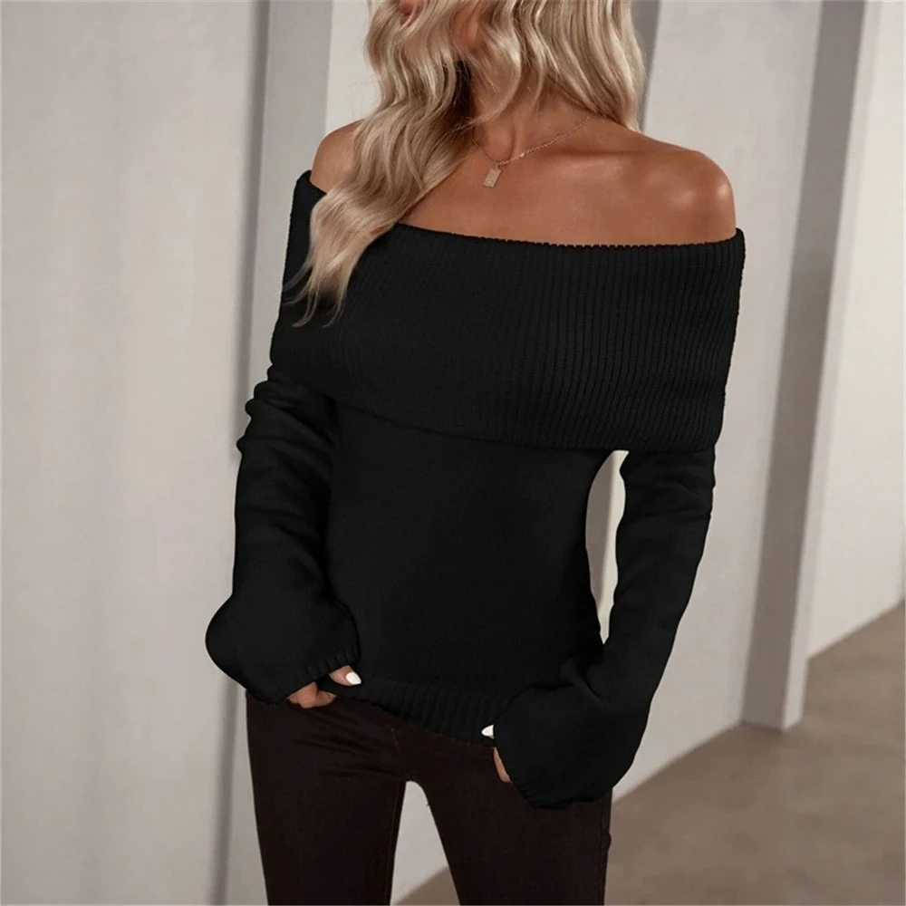 Mia Muse Boutique Women's Sweater Autumn Winter Fashion Dating Korean Plain Rib Knit Long Sleeve Off Shoulder Casual Sweater
Mia Muse Boutique Women's Sweater Autumn Winter Fashion Dating Korean Plain Rib Knit Long Sleeve Off Shoulder Casual Sweater