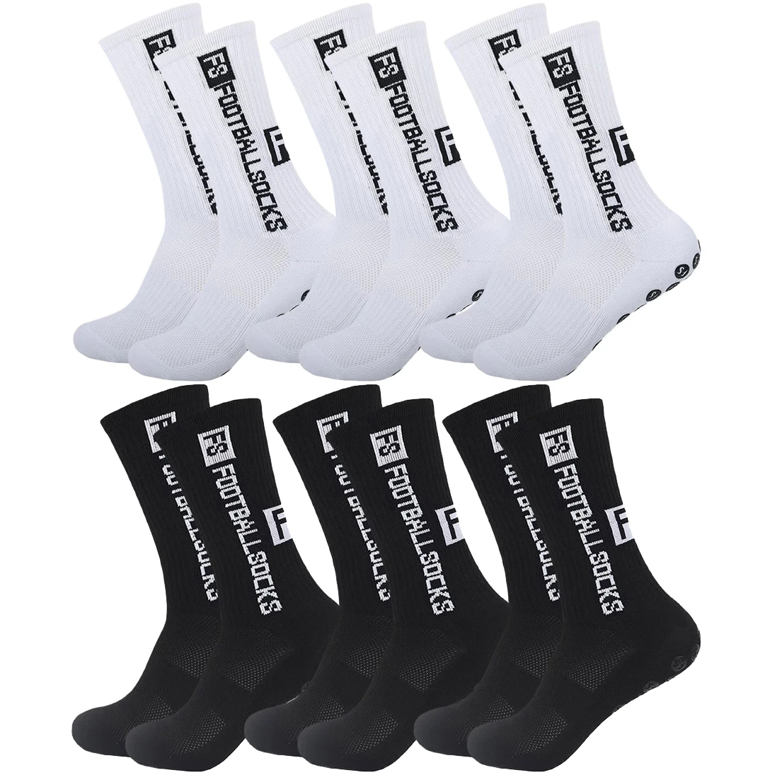 6Pairs Non Slip Grip Socks for Men Women Football Basketball Baseball Rugby Soccer Cycling Running Hiking Tennis Skateboard
6Pairs Non Slip Grip Socks for Men Women Football Basketball Baseball Rugby Soccer Cycling Running Hiking Tennis Skateboard