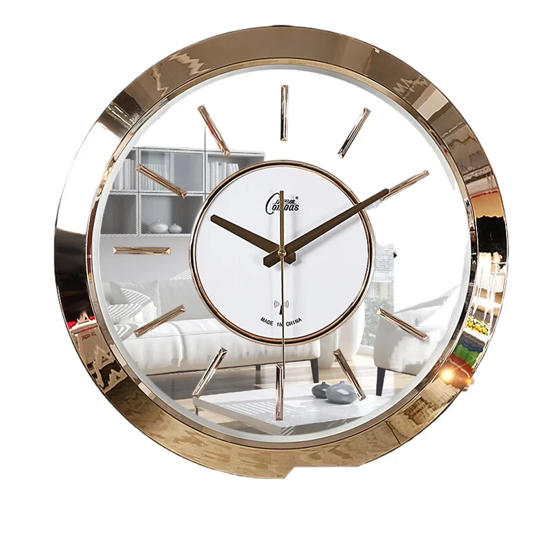 Wall clock living room bedroom European modern creative clock third generation movement silent radio clock
Wall clock living room bedroom European modern creative clock third generation movement silent radio clock