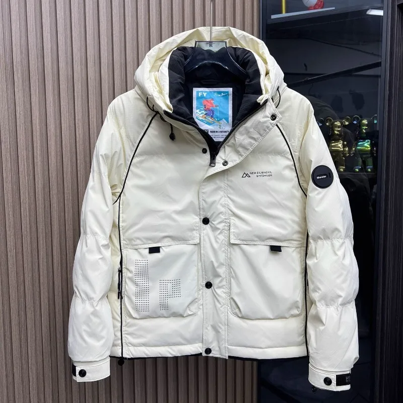 Men's Down Jacket Multi-pocket Workwear Hooded Winter Trend Youth Coat Down Jacket Fashion Elegant Trendy Men Winter Collection
Men's Down Jacket Multi-pocket Workwear Hooded Winter Trend Youth Coat Down Jacket Fashion Elegant Trendy Men Winter Collection