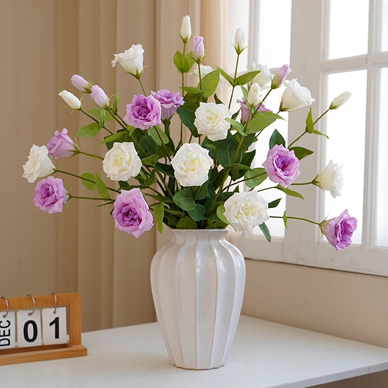 3-Head Moisturizing Eustoma Artificial Flowers Light Luxury Hotel Wedding Decoration
3-Head Moisturizing Eustoma Artificial Flowers Light Luxury Hotel Wedding Decoration