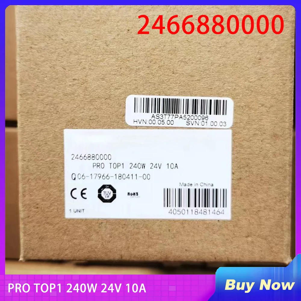 2466880000 Для импульсного источника питания Weidmuller PRO TOP1 240 Вт 24 В 10 А
2466880000 Для импульсного источника питания Weidmuller PRO TOP1 240 Вт 24 В 10 А