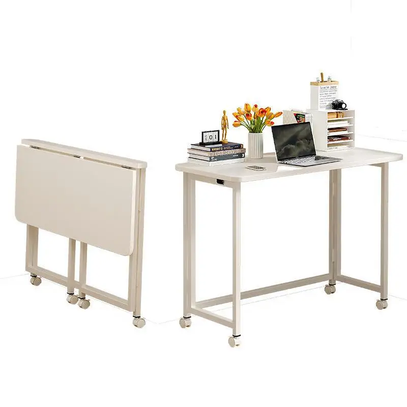 Removable folding table with wheel desk, computer table, light and small household simple learning tables, workbench 
Removable folding table with wheel desk, computer table, light and small household simple learning tables, workbench