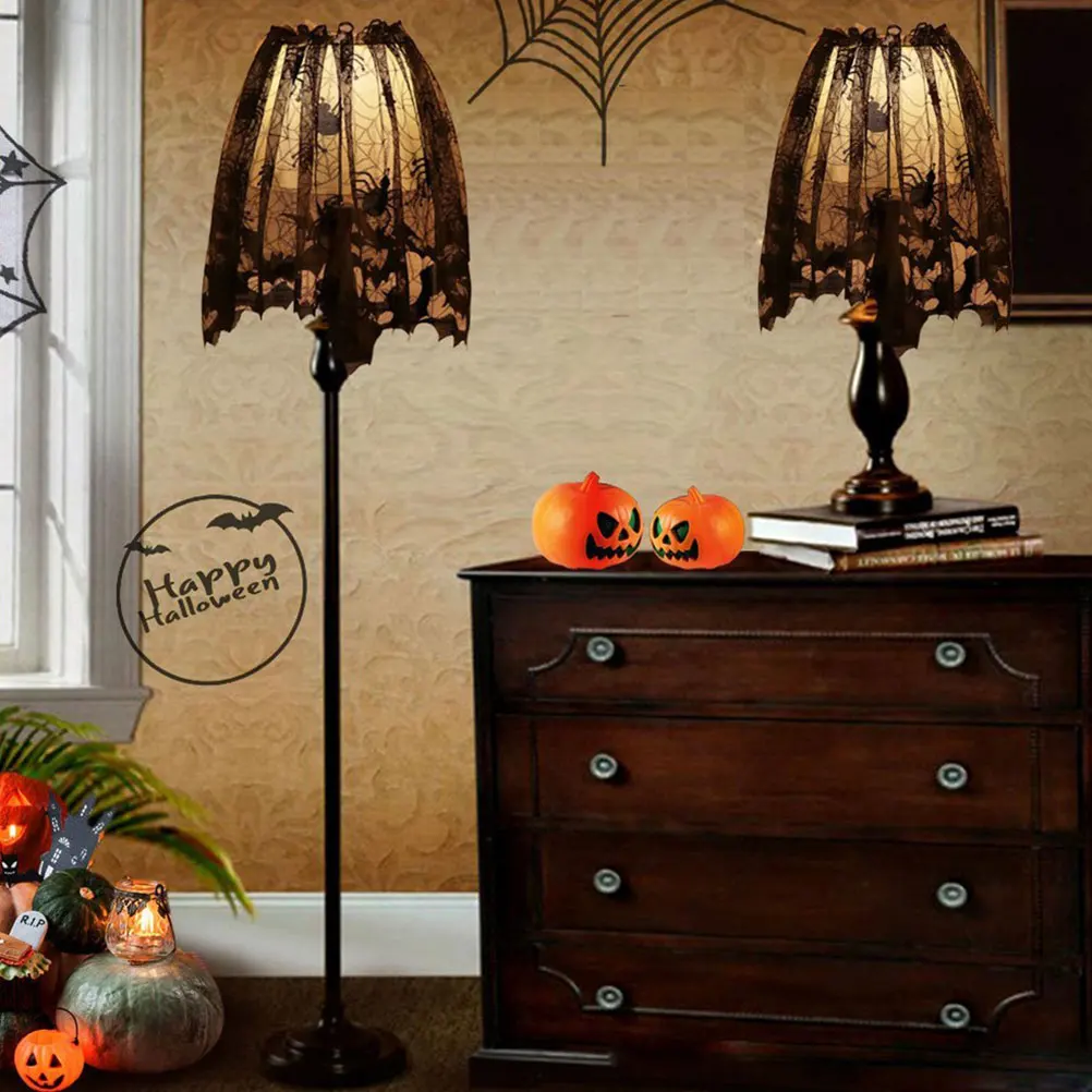 2Pcs Bat Black Cobwebs Halloween Table Lamp Cover Lace Protector DIY Lighting Lace Lamp Shade Shades Accessories
2Pcs Bat Black Cobwebs Halloween Table Lamp Cover Lace Protector DIY Lighting Lace Lamp Shade Shades Accessories