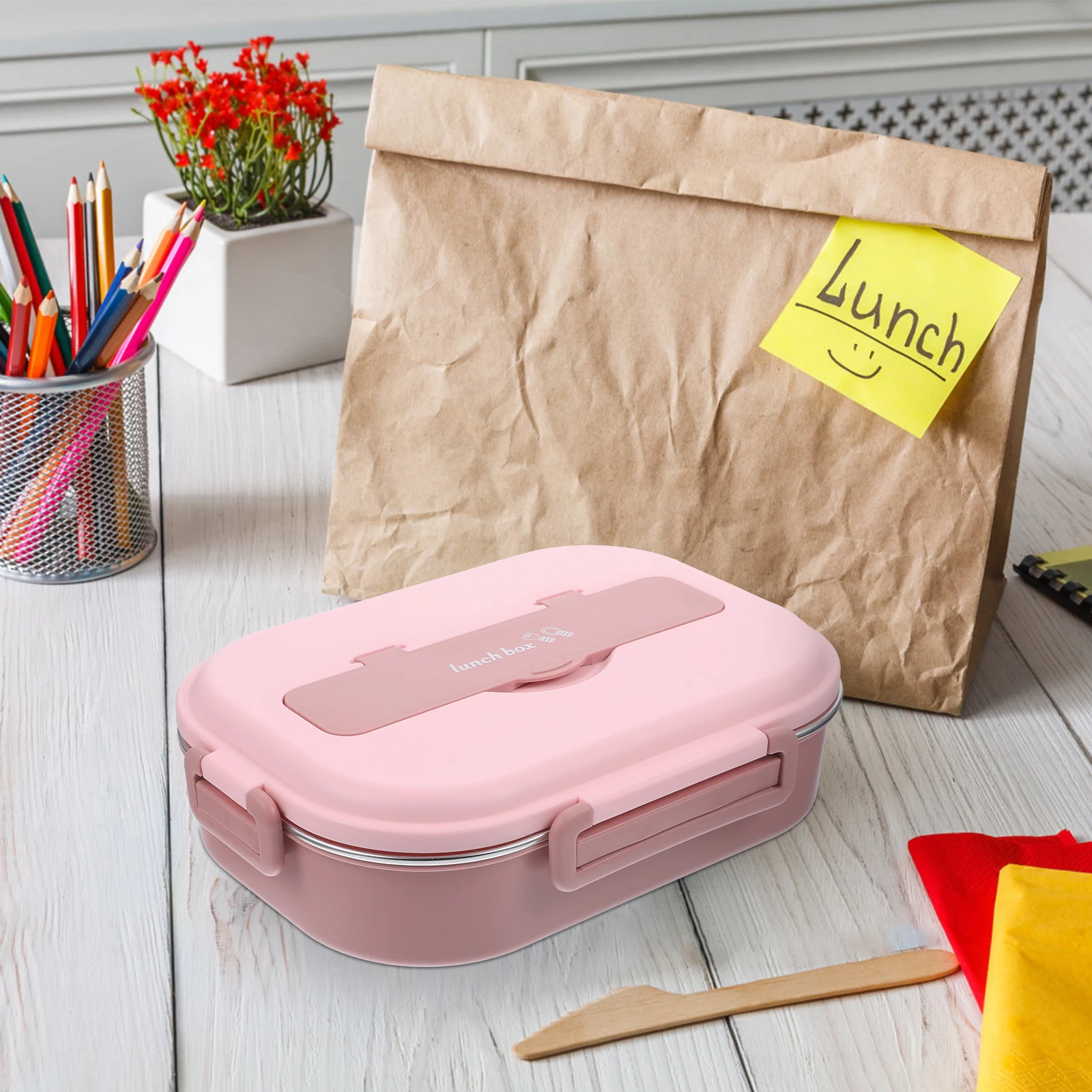 1300Ml Bento With 4 Compartments Portable Lunch Container For Office School Meal Prep Reusable Food Box Insulated Storage
1300Ml Bento With 4 Compartments Portable Lunch Container For Office School Meal Prep Reusable Food Box Insulated Storage