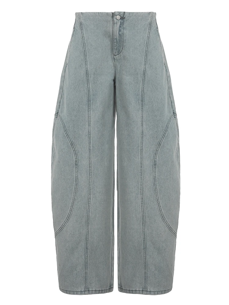 Vintage Y2K Harajuku Jeans Women Low Rise Wide Leg Baggy Trousers 2000S Korean Streetwear Chic Denim Pants
Vintage Y2K Harajuku Jeans Women Low Rise Wide Leg Baggy Trousers 2000S Korean Streetwear Chic Denim Pants