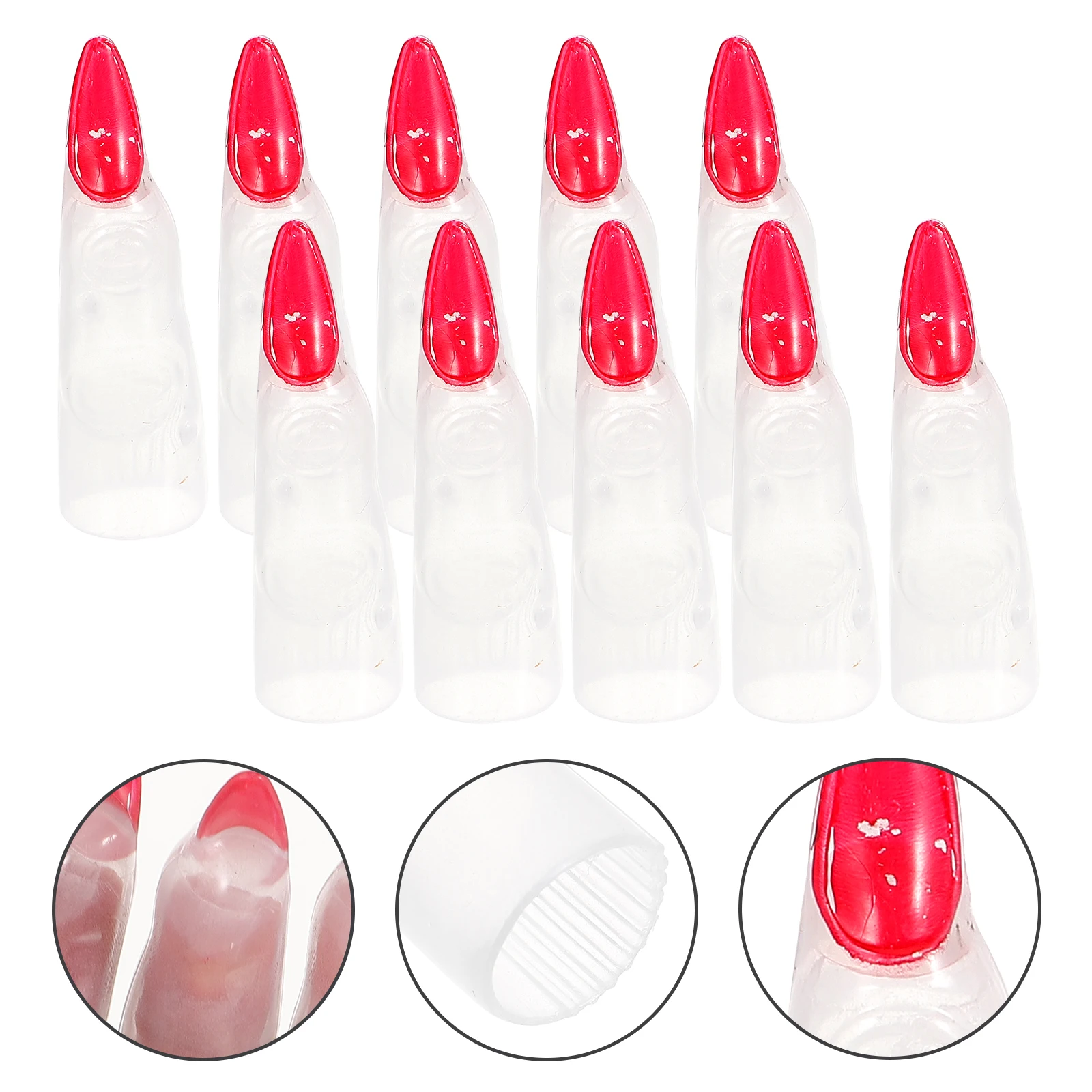 10 Glow Dark Fake Nails White Night Luminous Halloween Halloween Prank Props Witch Fingers Costume Props Scary prank
10 Glow Dark Fake Nails White Night Luminous Halloween Halloween Prank Props Witch Fingers Costume Props Scary prank