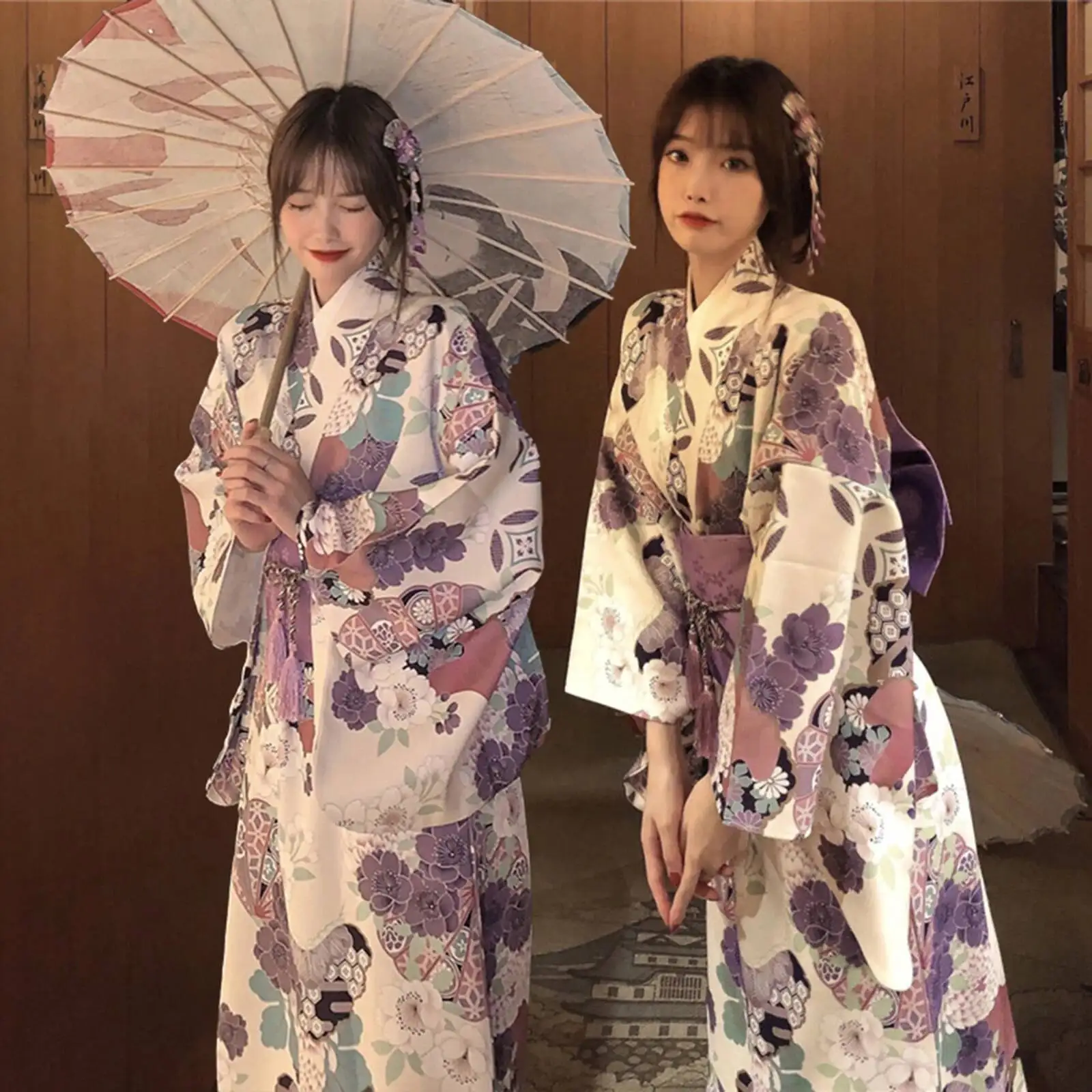Women Japanese Kimono Lightweight Traditional Kimono Long Robe Yukata for Fancy Dress Home Festival Stage Performance Halloween
Women Japanese Kimono Lightweight Traditional Kimono Long Robe Yukata for Fancy Dress Home Festival Stage Performance Halloween