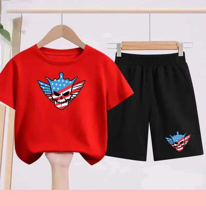 Children's Summer Leisure WWE Cody Rhodes Breathable T-shirt Pants Sports Set 2-13 Daily Wear for Children (Both Boys and Girls)
Children's Summer Leisure WWE Cody Rhodes Breathable T-shirt Pants Sports Set 2-13 Daily Wear for Children (Both Boys and Girls)