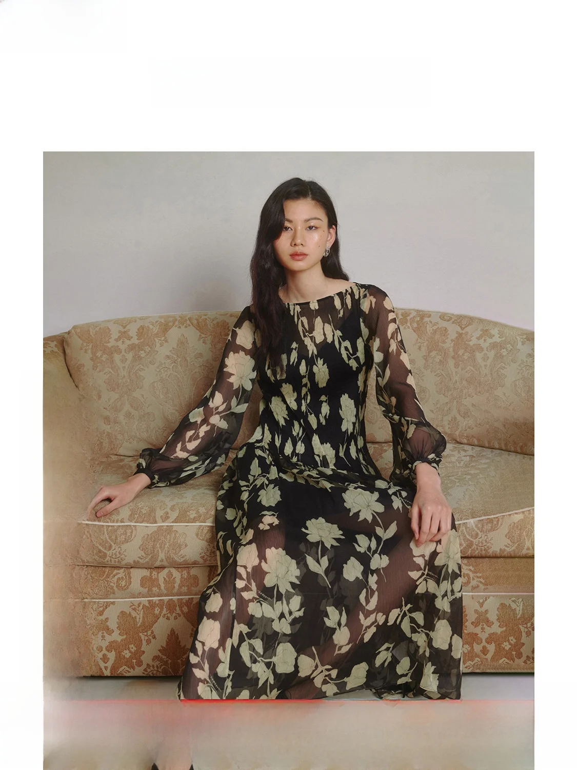 Zhizhi Rose Print Maxi Dress Women's Summer Elegant Gown Lightweight Draped Polyester Fiber Long Sleeve Umbrella Hem
Zhizhi Rose Print Maxi Dress Women's Summer Elegant Gown Lightweight Draped Polyester Fiber Long Sleeve Umbrella Hem
