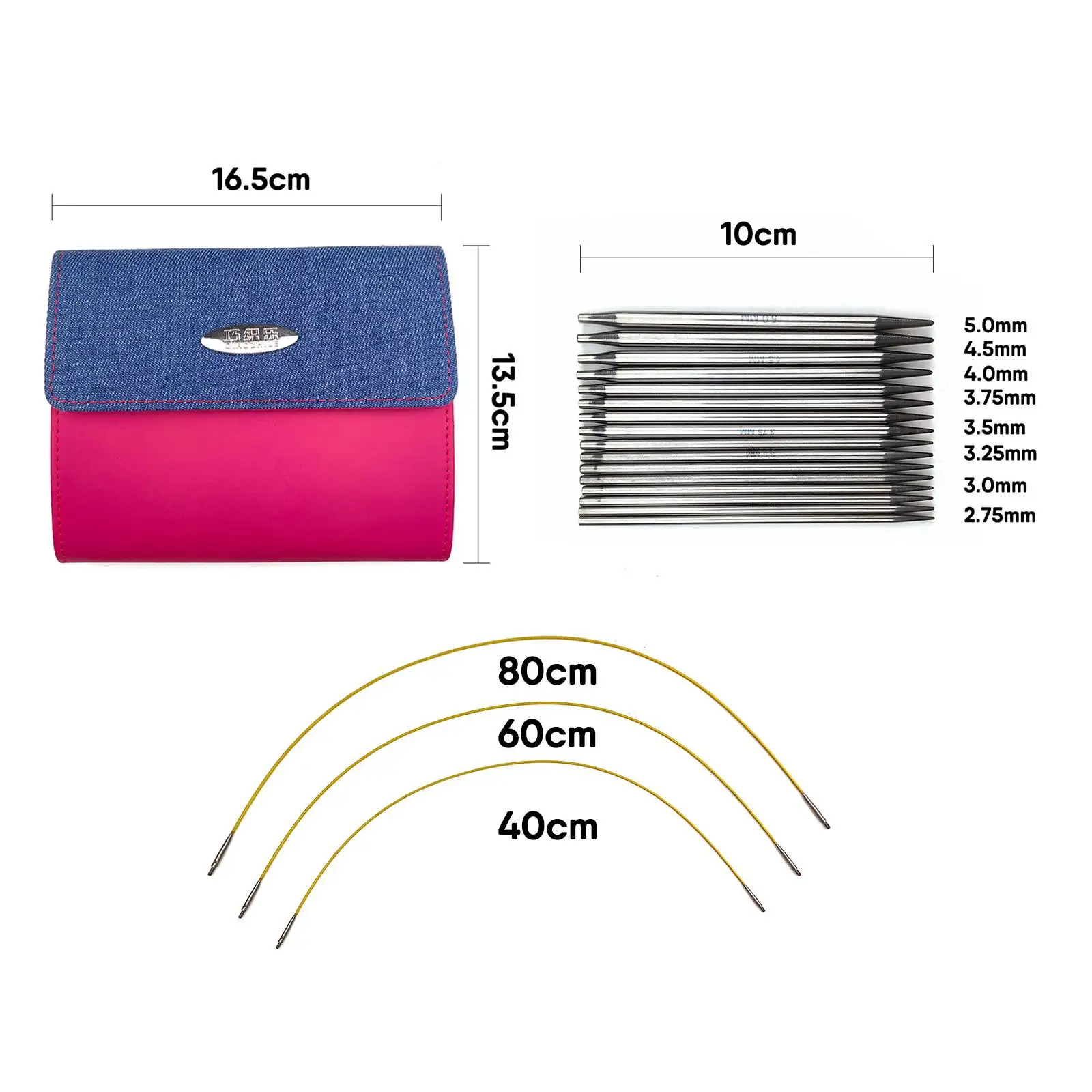 Stainless Steel Crochet Needlecrafts Durable Flexible Detachable DIY Weaving Practical Sweater Needle for Knitting Devices
Stainless Steel Crochet Needlecrafts Durable Flexible Detachable DIY Weaving Practical Sweater Needle for Knitting Devices